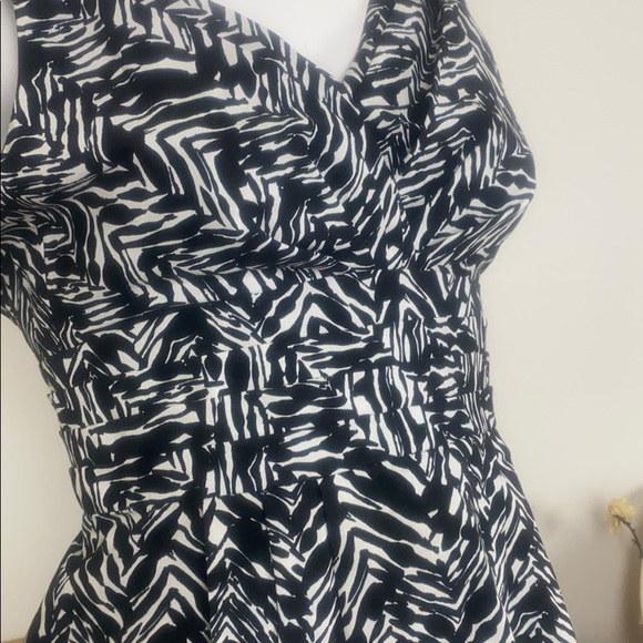 Nanette Lepore Cotton Silk Black White Dress - Picture 9 of 13